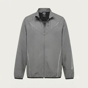 Reebok Gray Lightweight Full Zip Running Jacket Size XL Windbreaker